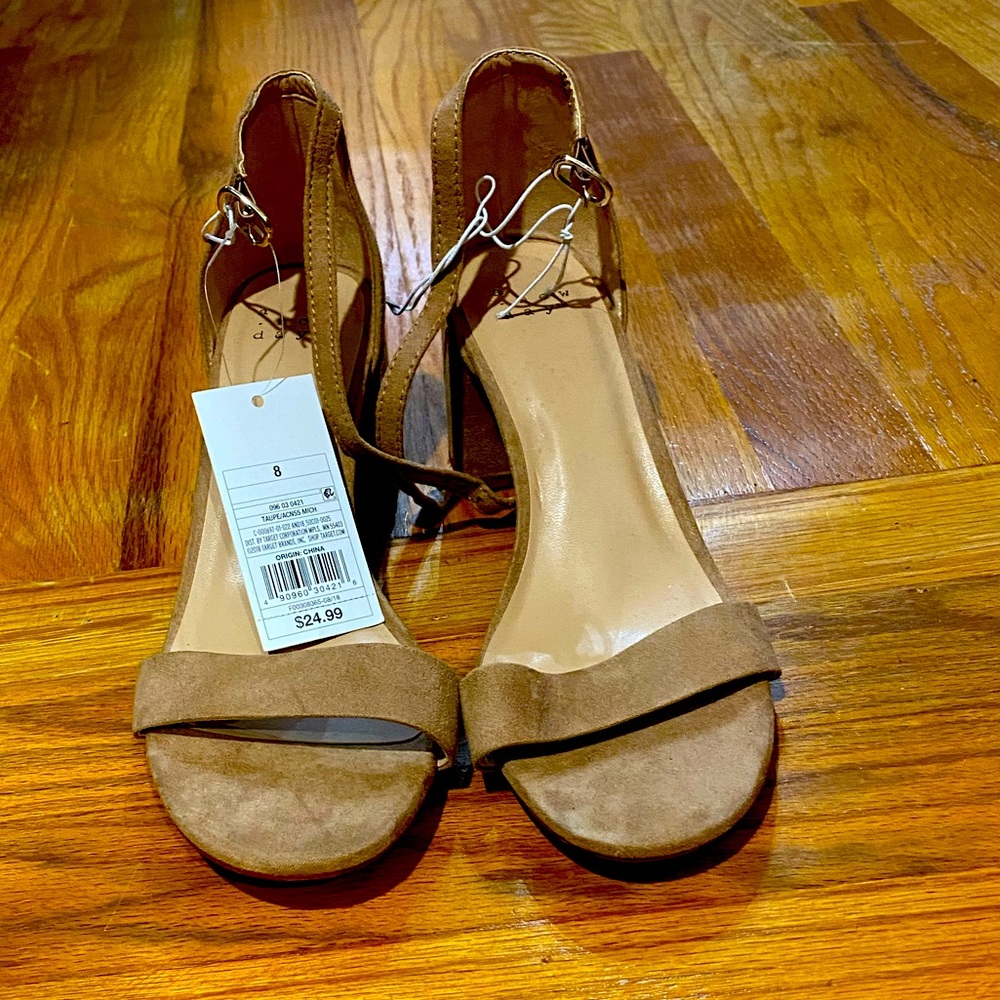 A new day beige heels